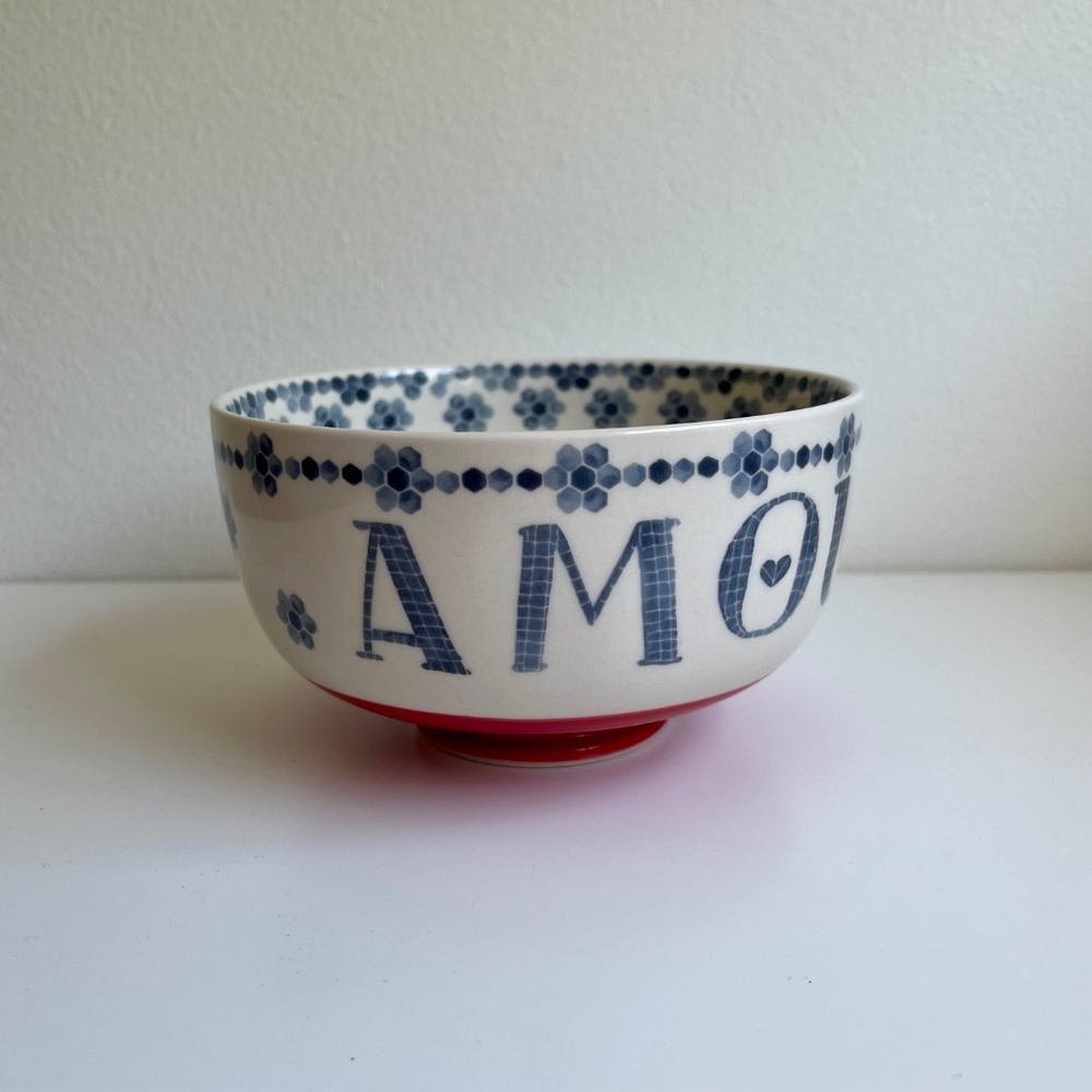 Anthropologie Amour Ceramic Bowl - Picture 2 of 6